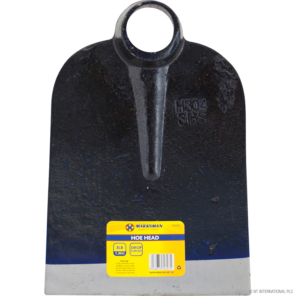 1.3kg (3lb) Garden Hoe Head - Black