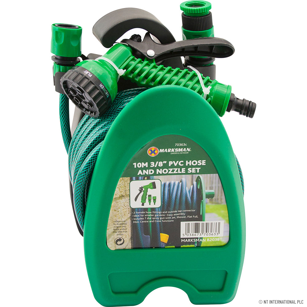 Peak Kit 10m Mini Hose Reel Pipe Set + 7 Dial Spray Gu - Peak Kit