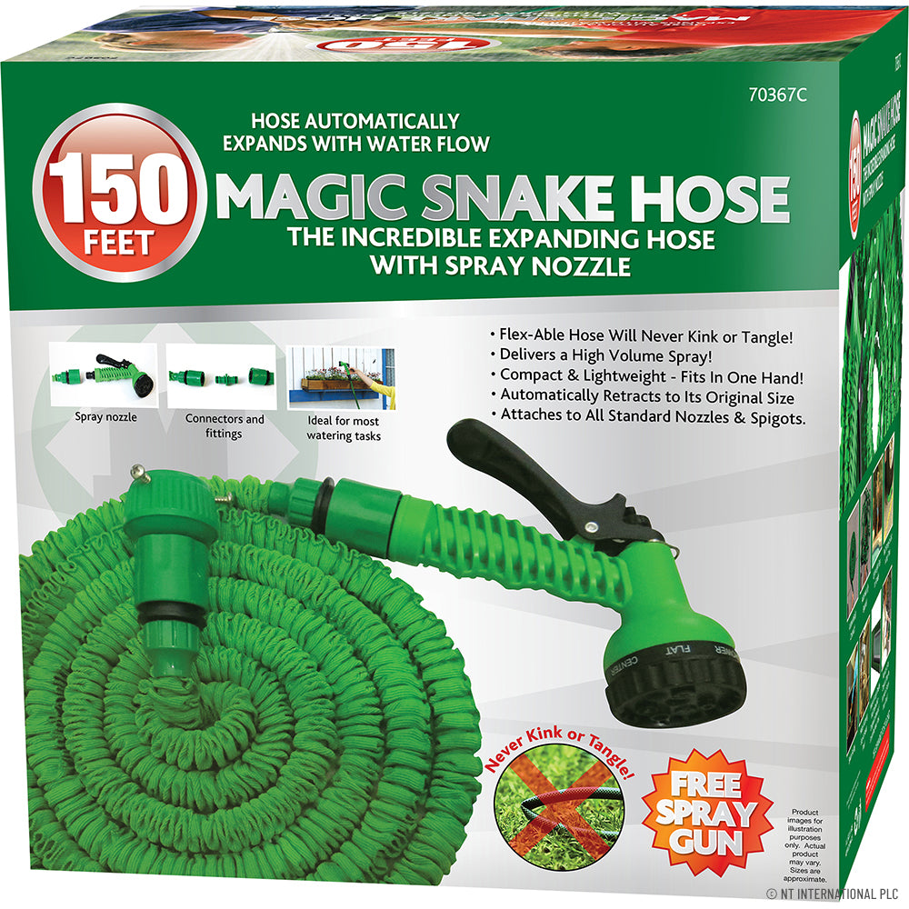 Peak Kit 150ft Magic Garden Hose Pipe 45m - Green - Peak Kit