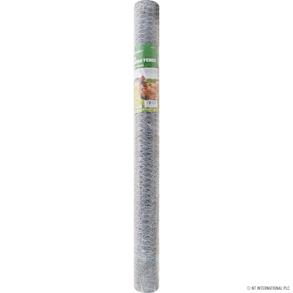 0.9x5m Galvanized Wire Netting Chicken 13mm H