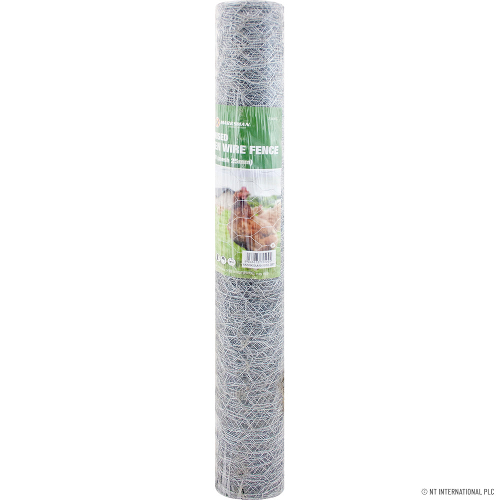 0.6x10m Galvanized Wire Netting Chicken 25mm