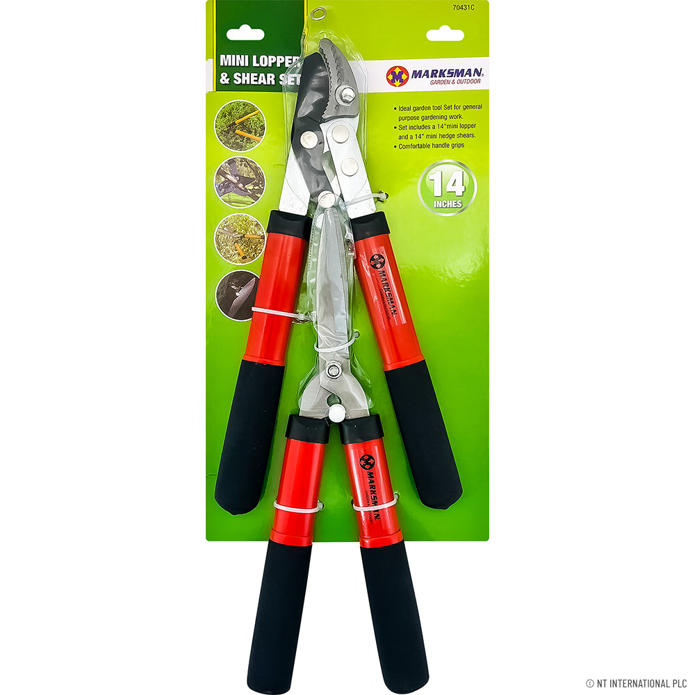2pc Mini Lopper & Garden Shear - 14