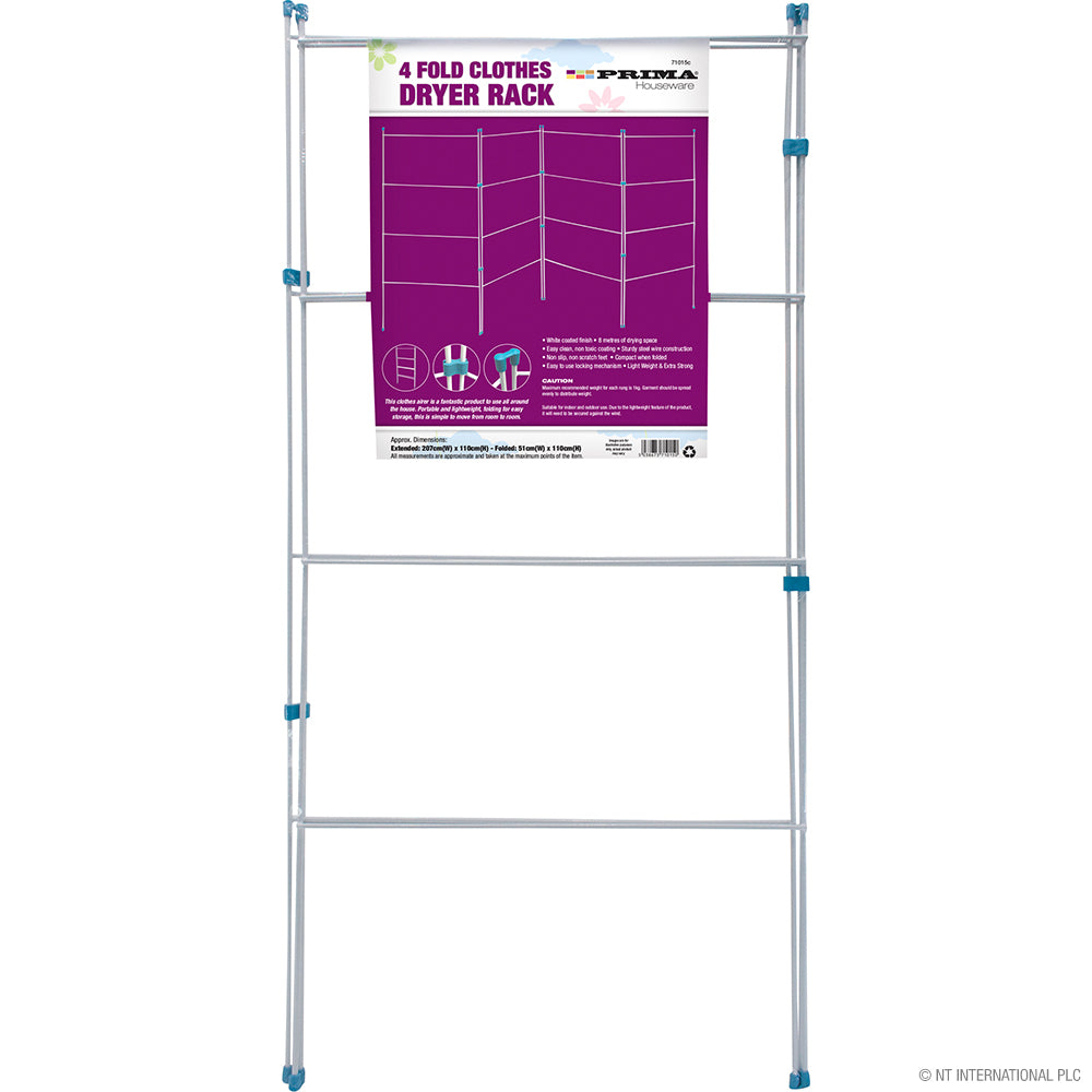 4 Fold Clothes Dryer Rack Airer