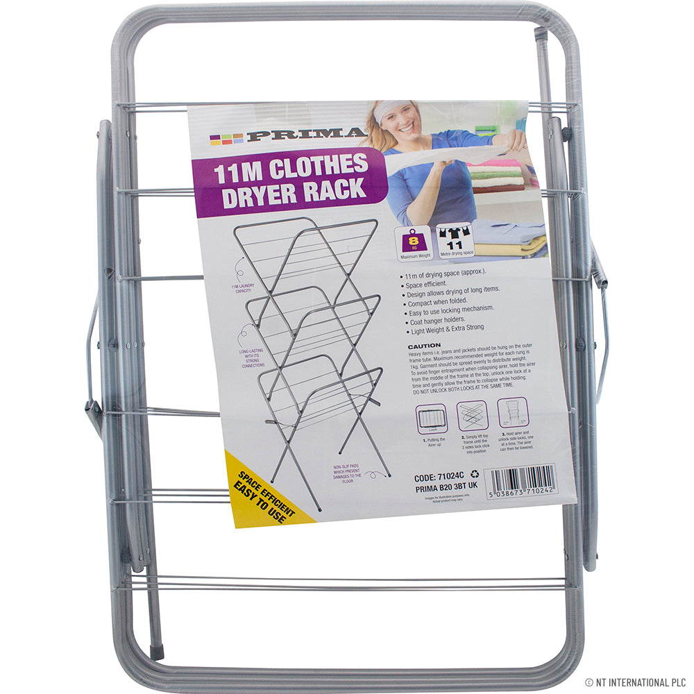 3 Tier Clothes Airer Dryer Concentina 11m