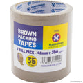 2 Roll Brown Packing Tape 48mm x 30m