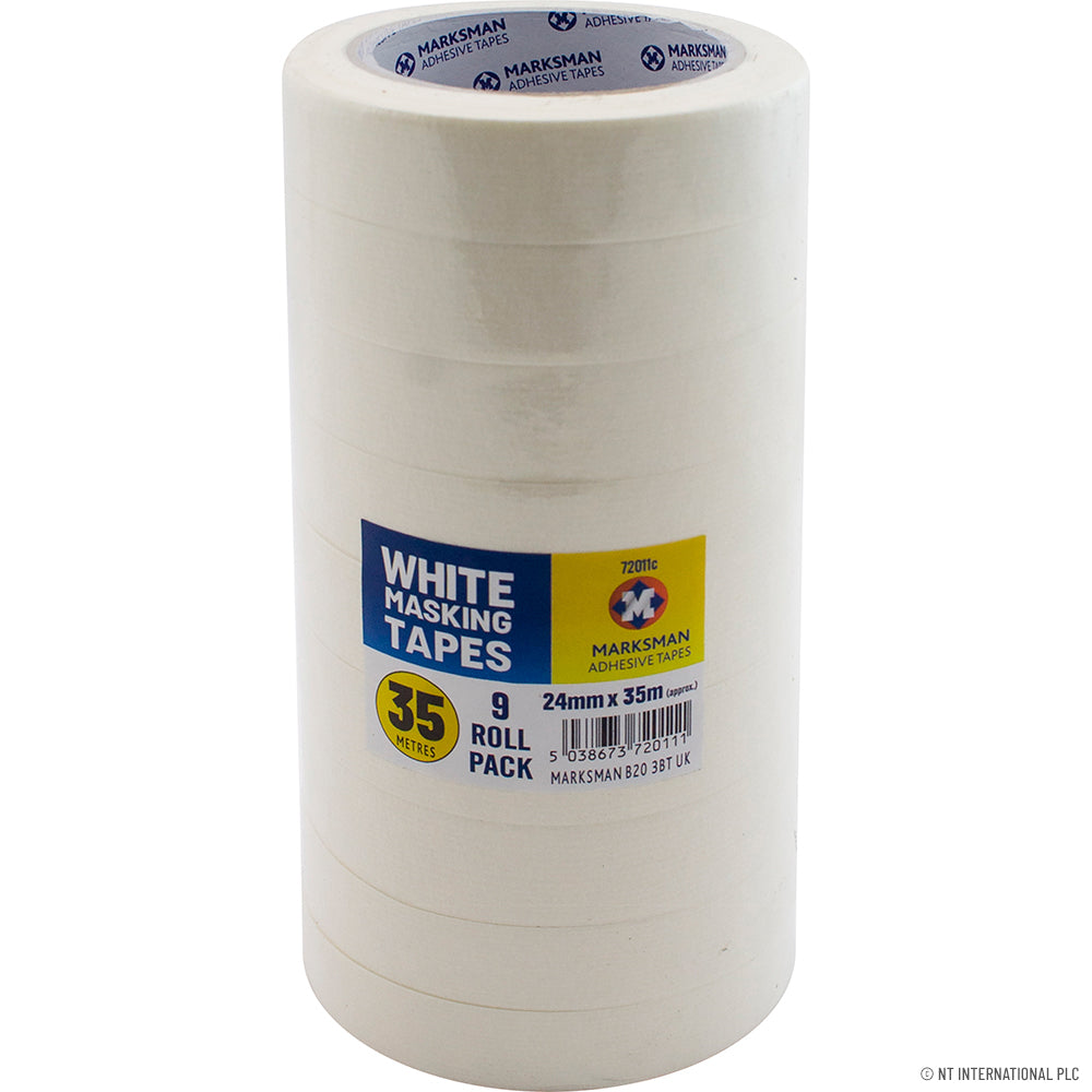 9 Rolls Masking Tape - 24mm x 35m