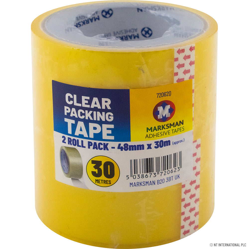 2 Roll Brown Packing Tape 48mm x 30m