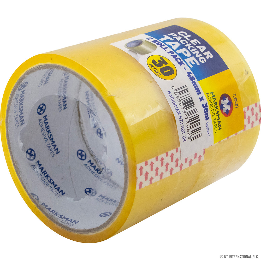 2 Roll Brown Packing Tape 48mm x 30m