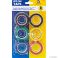 6pc PVC Installation Tape 19mm x 8m - Asst