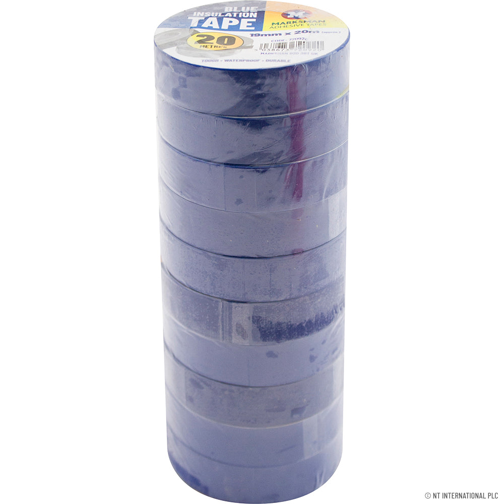 10pc PVC Insulation Tape 19mm x 20m - Red
