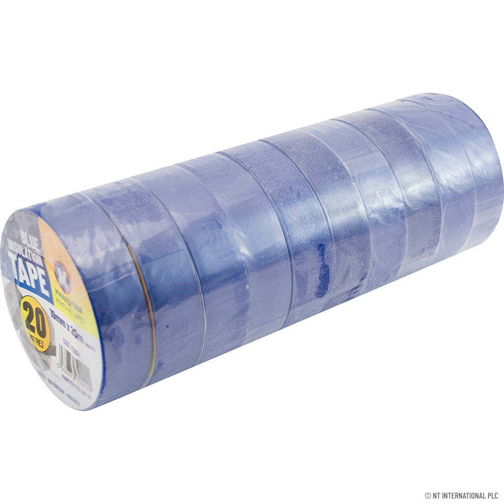 10pc PVC Insulation Tape 19mm x 20m - Red