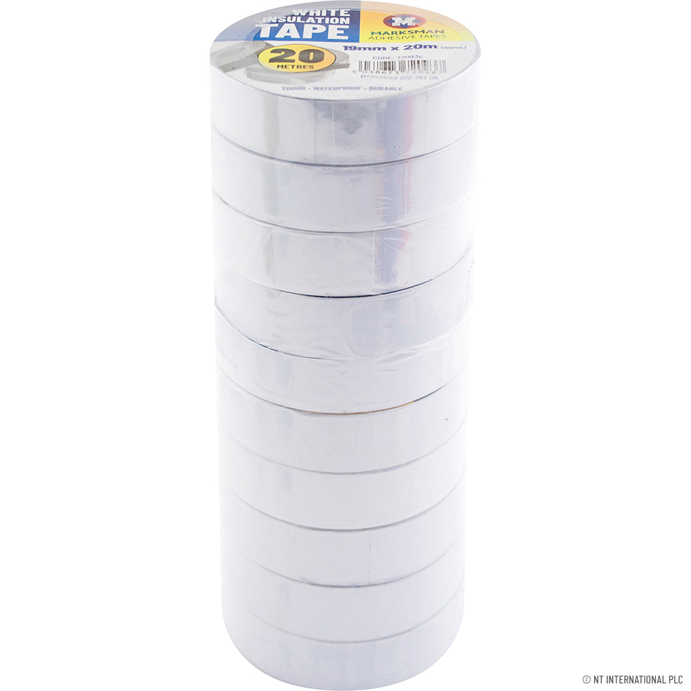 10pc PVC Insulation Tape 19mm x 20m - Red