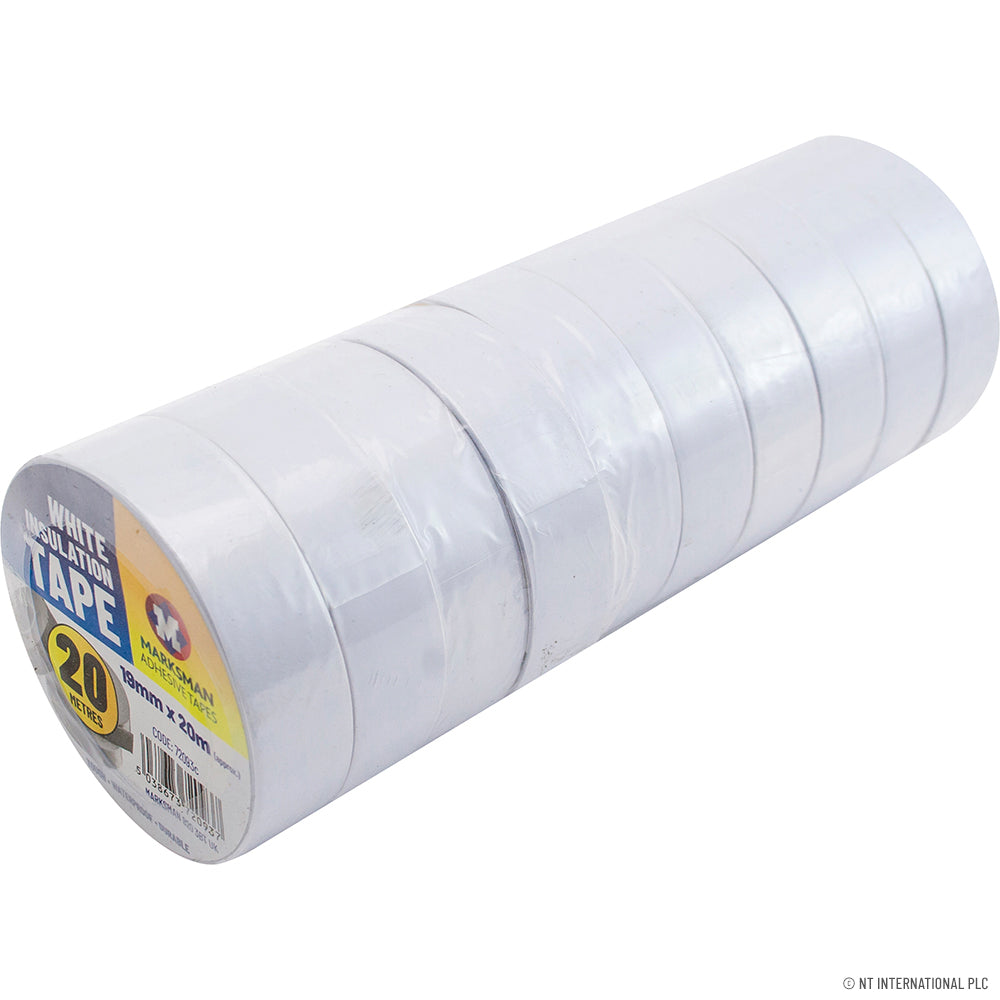 10pc PVC Insulation Tape 19mm x 20m - Red