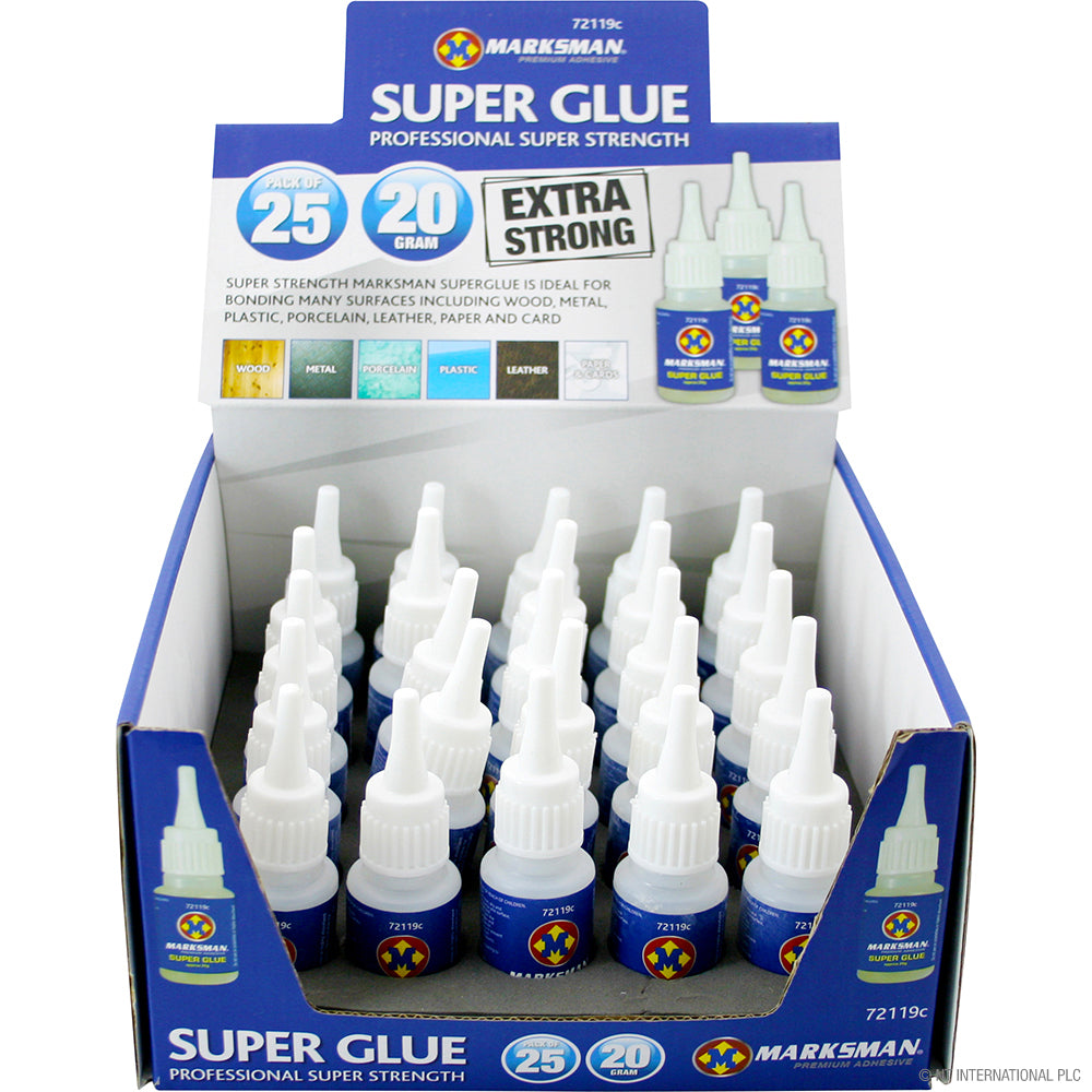 Peak Kit 25pc Super Strength Glue 20gm (CDU) - Peak Kit