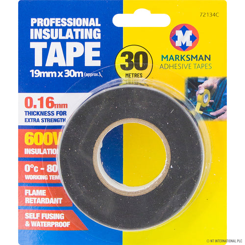 Peak Kit 19mm x 30m Heavy Duty Insulation Tape - Black - Peak Kit