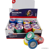 19mm x 20m PVC Insulation Tape In CDU - Assor