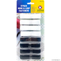 8pk Hook & Loop - Black / White