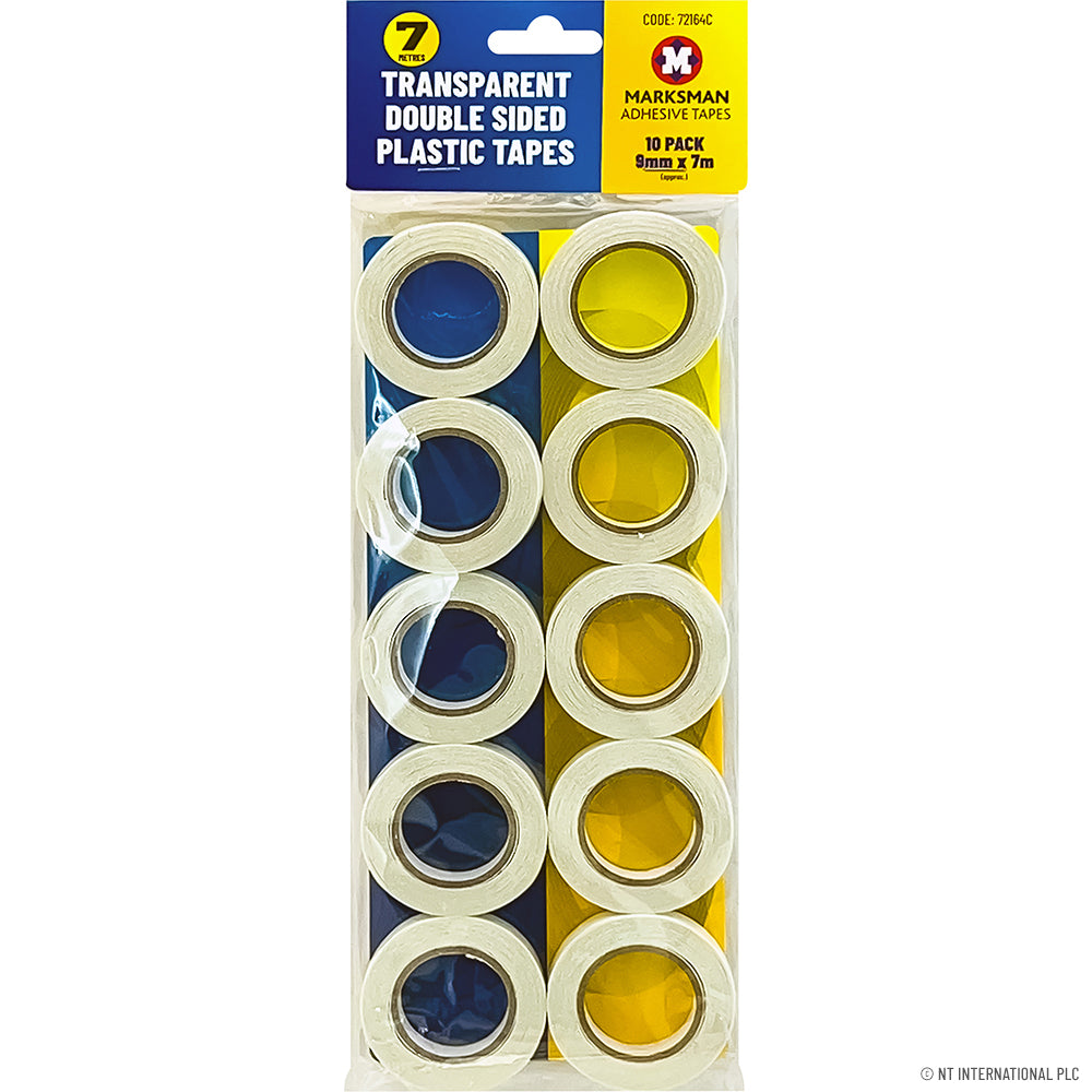 10pk 7m Double Sided Plastic Tape