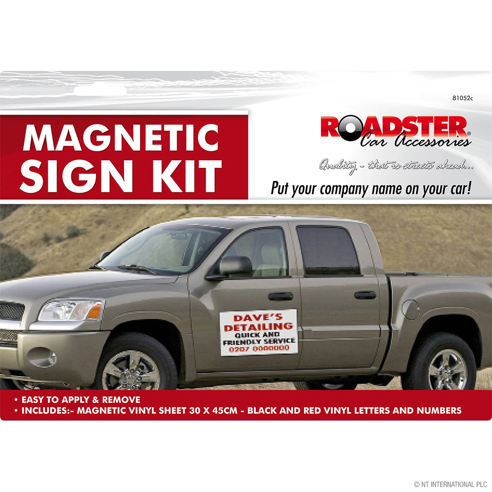 Magnetic Vinyl Sign Kit Sheet