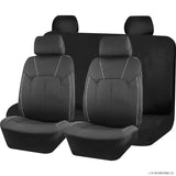 Peak Kit 8pc Dragon Seat Cover Black,Airbag - Peak Kit