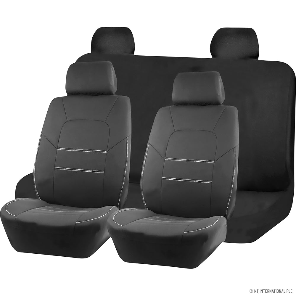 Peak Kit 8Pcs Seat Cover Black/Grey - Peak Kit