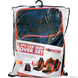 8Pcs Seat Cover Black / Grey
