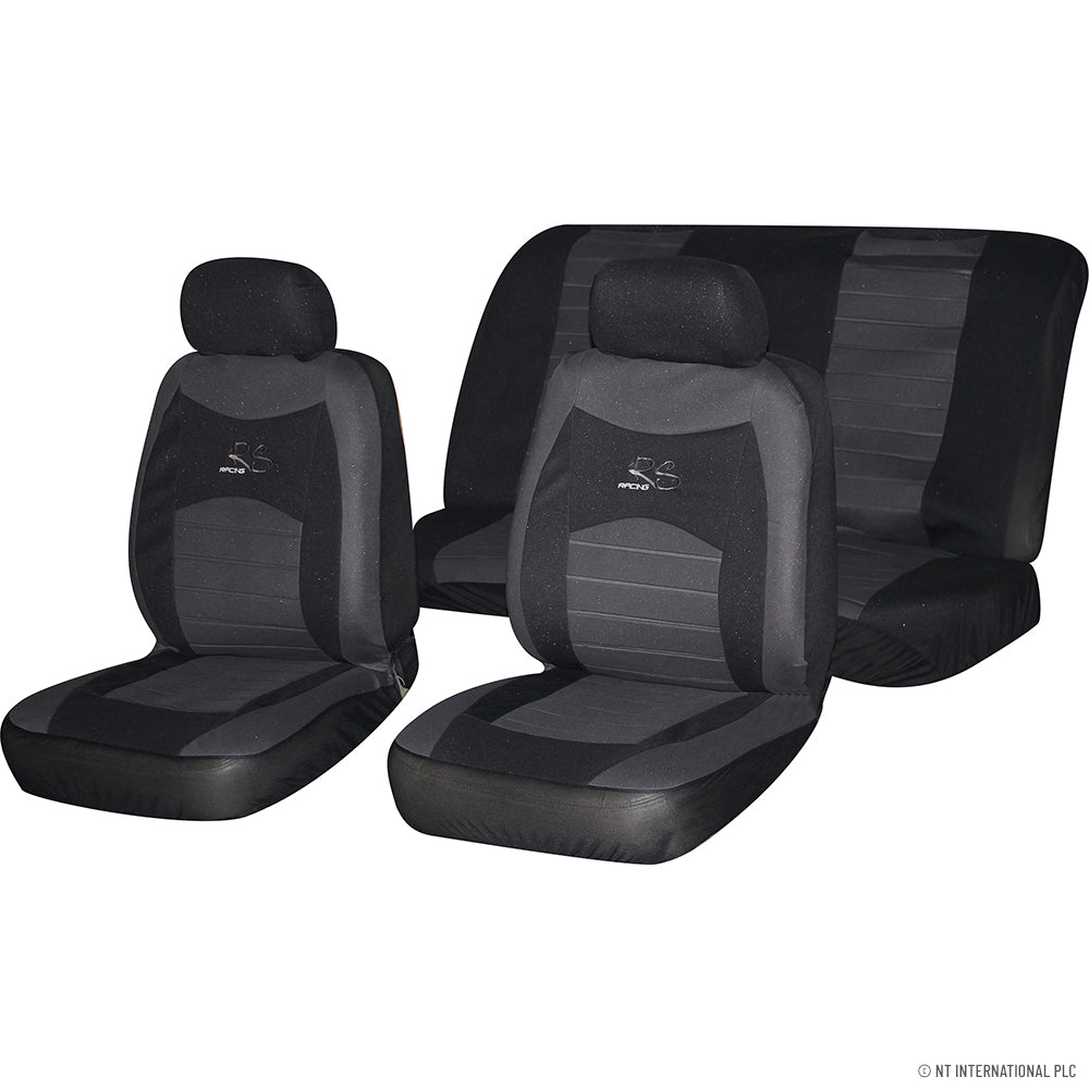 8pc RS Car Seat Cover Grey