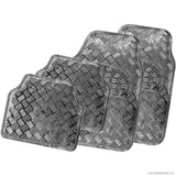 4pc Aluminium Car Mat - Blue
