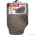 4pc Aluminium Car Mat - Carbon
