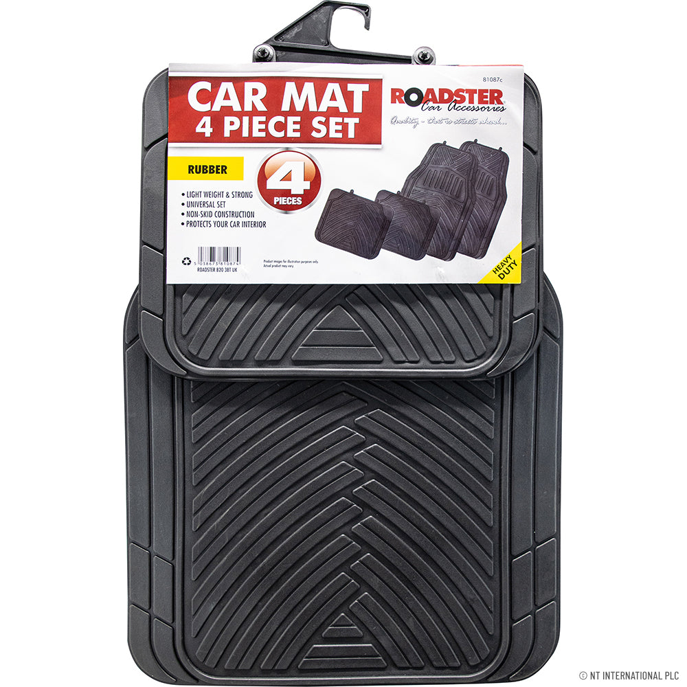 4pc Car Mat - Asst Col