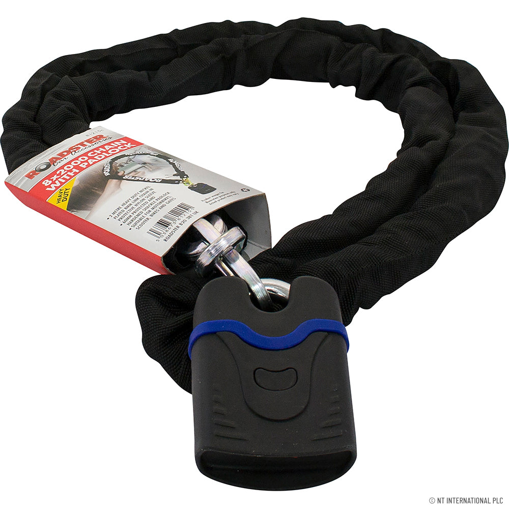 2.0m Spiral Bicycle Locks 8mm x 8mm