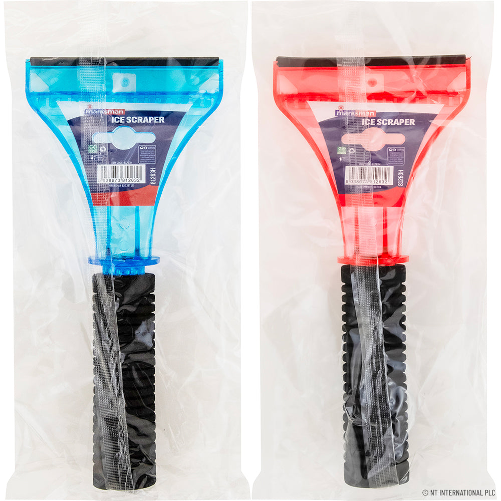 Ice Scraper With Rubber Squeegee & Soft Grip