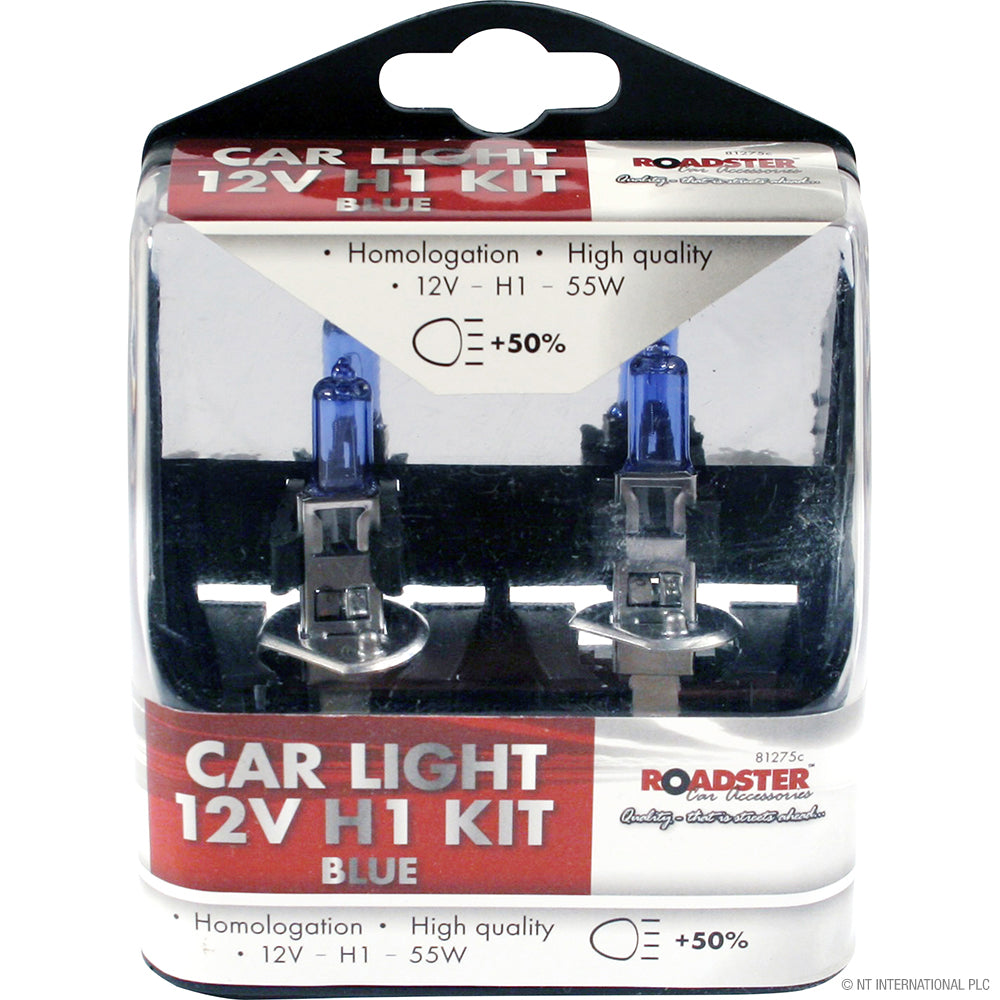 Peak Kit H1 55W Car Light Bulbs 12V Blue - Peak Kit