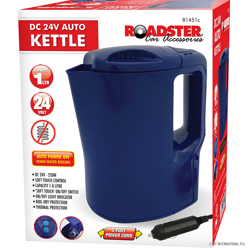 1L 24v Protable Kettle for Cars, Caravans and