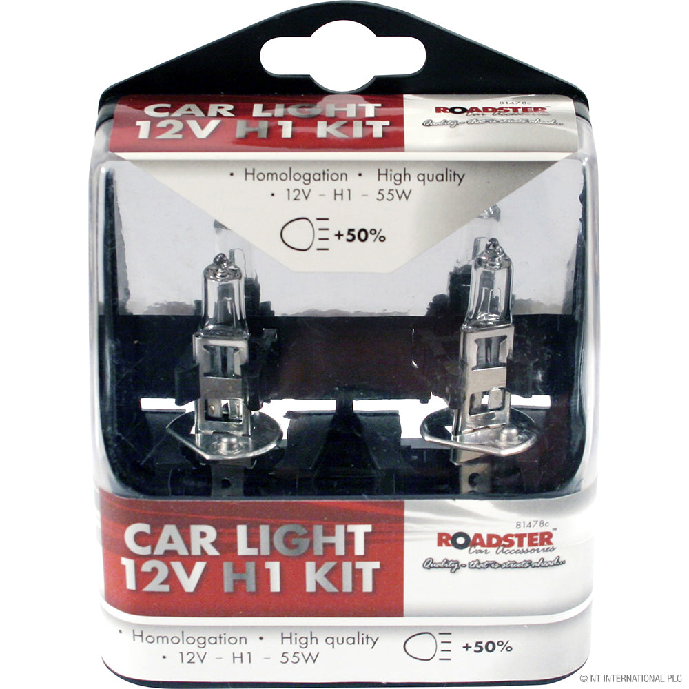 Peak Kit H1 55w Halogen Car Light Bulbs 12v - Peak Kit