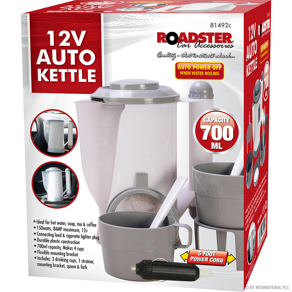 12v Auto Vehicle Travel Kettle - 700ml