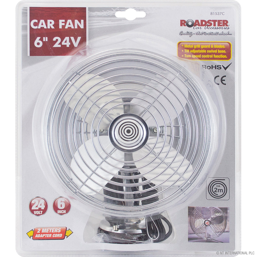 6" Deluxe Fan 24v - Cars, Caravan & Trucks