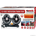 12v Twin Rotation Car Fan - Boxed