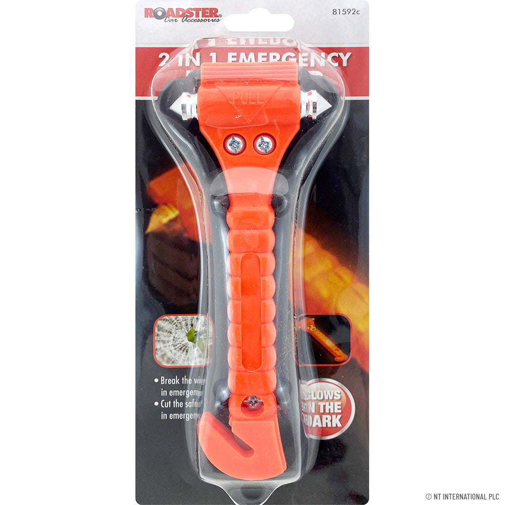 Peak Kit 2 in 1 Car Emergency Hammer - Orange - Peak Kit