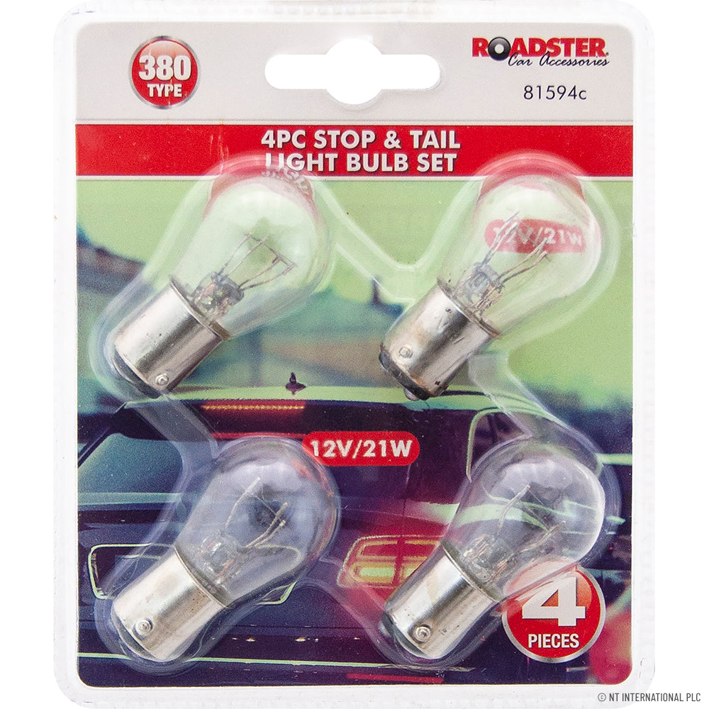 4pc Stop & Tail Light Bulb Set