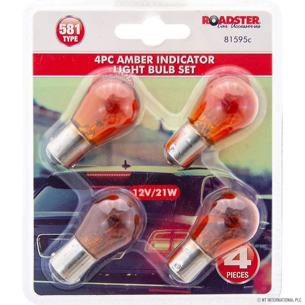 Peak Kit 4pc Amber Indicator Light Bulb Set - Peak Kit