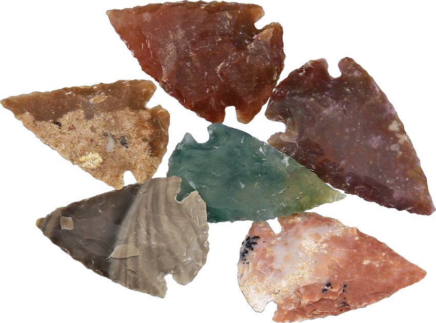 Agate & Jasper Arrowhead Set SMALL - Arrowhead Assorted Assorted - Arrowhead