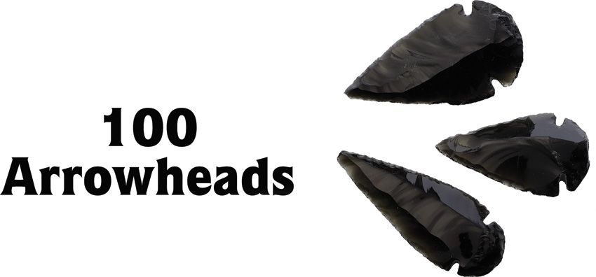 Black Obsidian Arrowhead Collection - Arrowhead Black Black - Arrowhead
