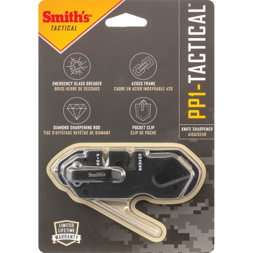 Smith's Sharpeners Wedge Multi-Sharpener Carbide & Ceramic Black (T - Smith's Sharpeners (image 2)