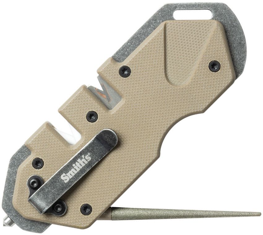 Wedge Multi-Sharpener Carbide & Ceramic - Smith's Sharpeners Desert T Desert Tan - Smith's Sharpeners