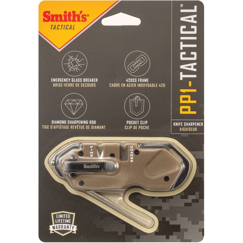 Smith's Sharpeners Wedge Multi-Sharpener Carbide & Ceramic Desert T - Smith's Sharpeners (image 2)