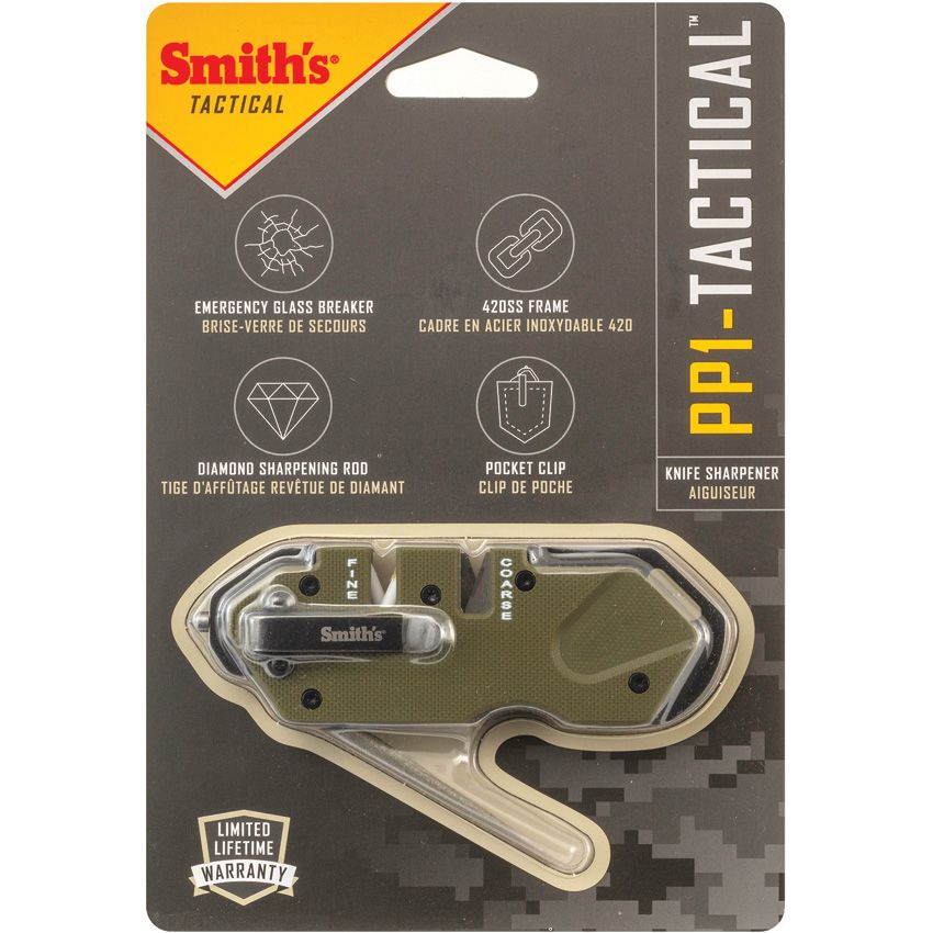 Smith's Sharpeners Wedge Multi-Sharpener Carbide & Ceramic OD Green - Smith's Sharpeners (image 2)
