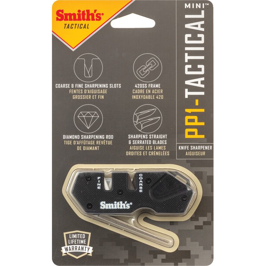 Smith's Sharpeners Wedge Multi-Sharpener Carbide & Ceramic Black (T (2 - Smith's Sharpeners (image 2)