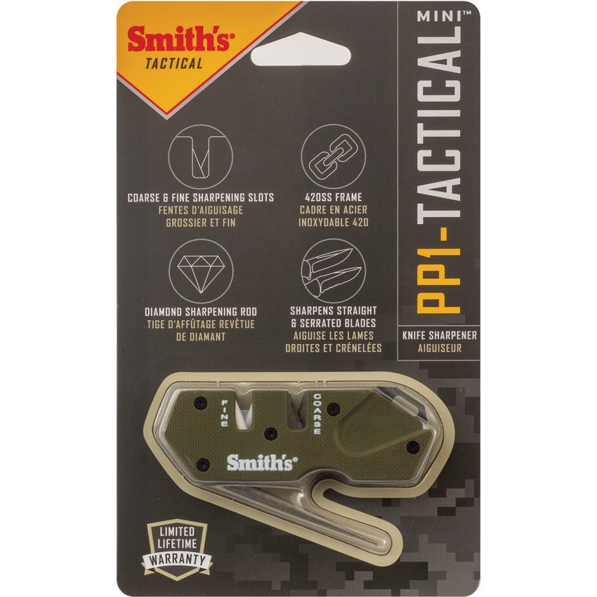 Smith's Sharpeners Wedge Multi-Sharpener Carbide & Ceramic OD Green (2 - Smith's Sharpeners (image 2)