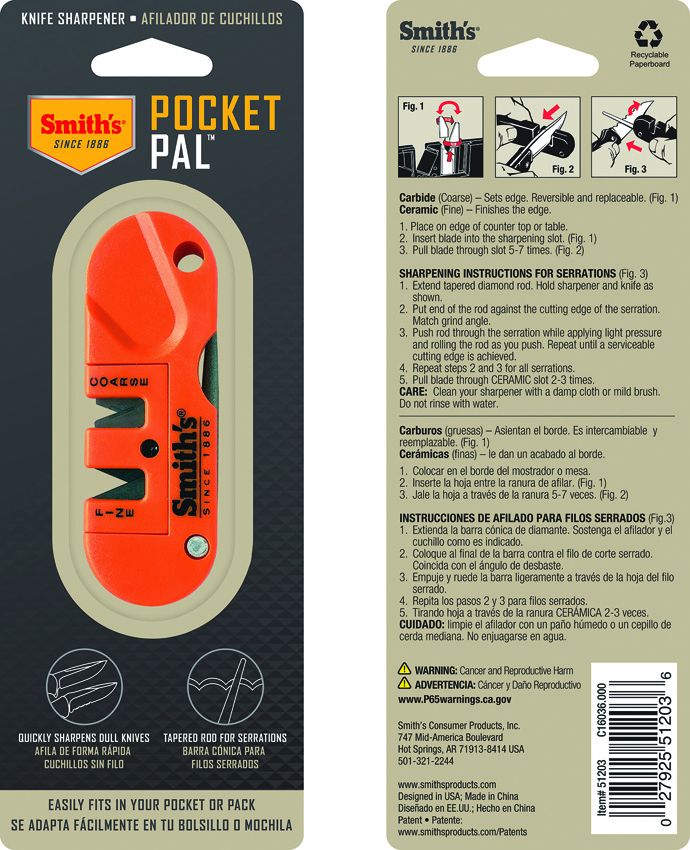 Smith's Sharpeners Knife Sharpener Orange - Smith's Sharpeners (image 3)